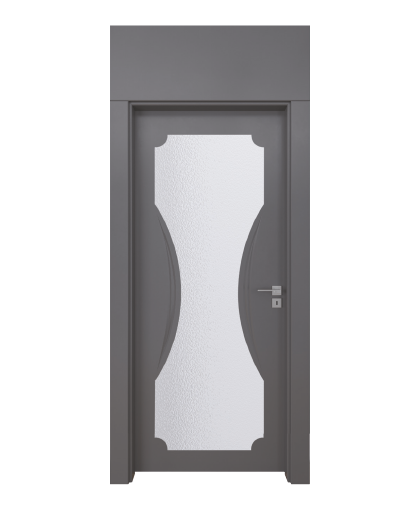 BY-165V Porte intérieure Laqué Vitrée